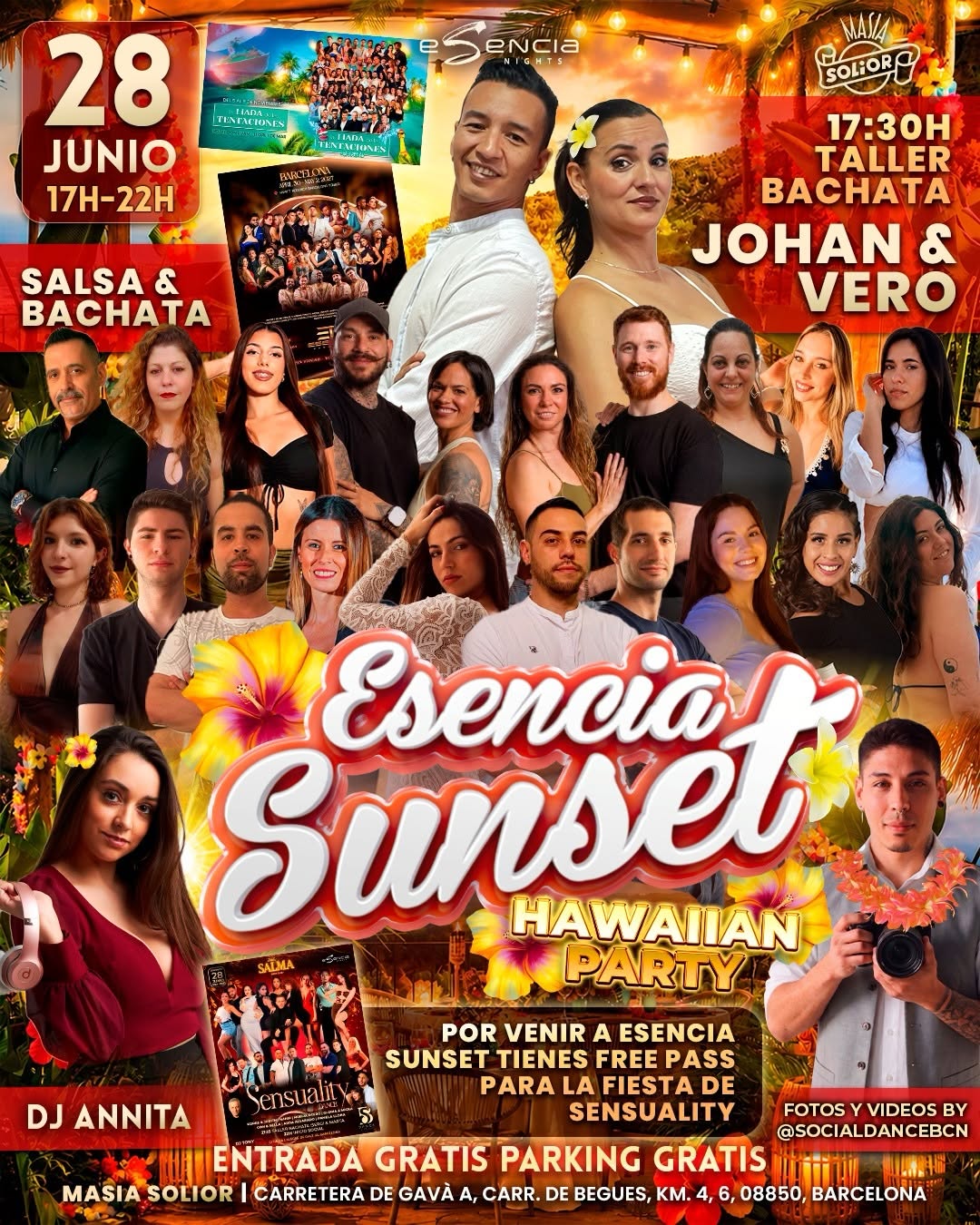 Fiesta Esencia Sunset Hawaiana en Esencia Nights