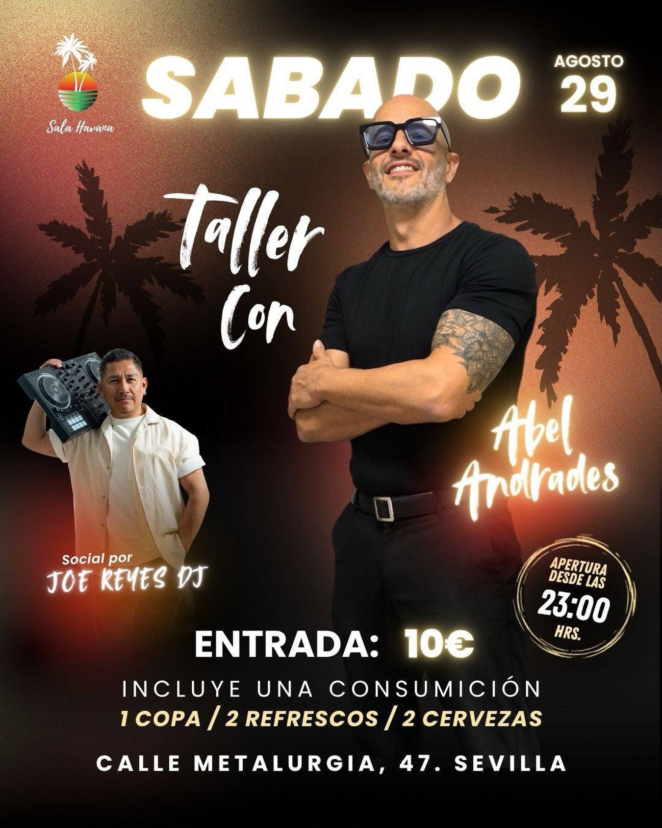 Taller con Abel Andrades en SALA HAVANA SEVILLA
