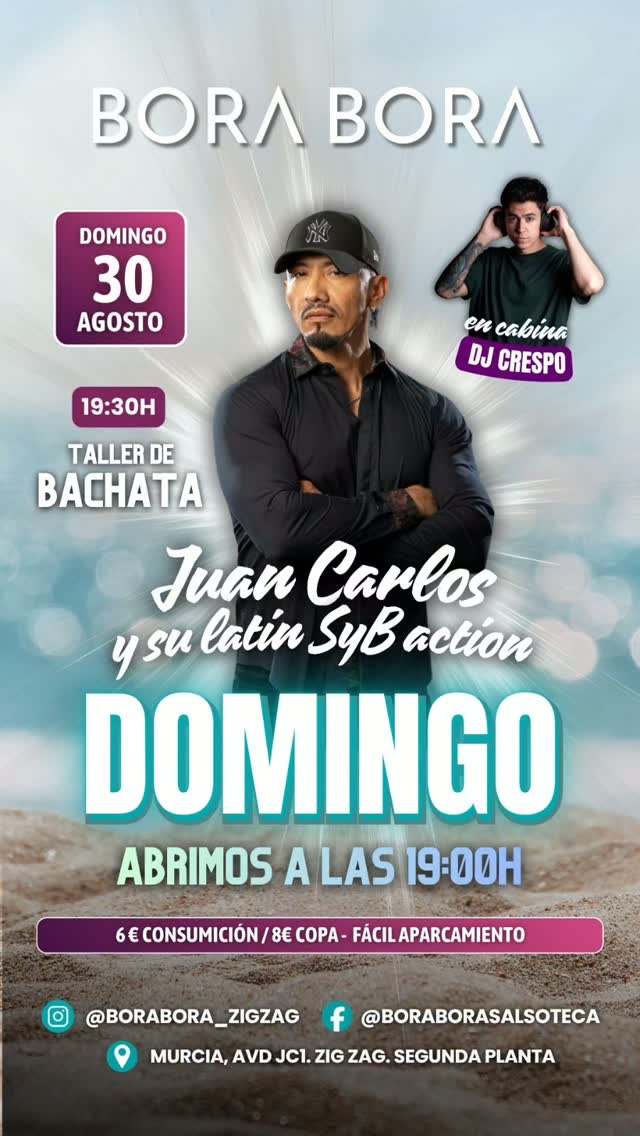 Taller de Bachata con DJ Crespo en Bora Bora Salsoteca