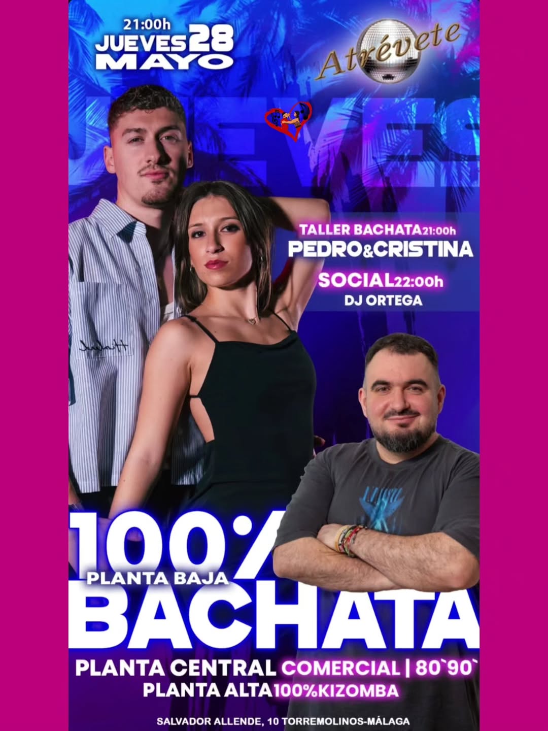 Taller Bachata + Social en Donde se baila SBK Málaga