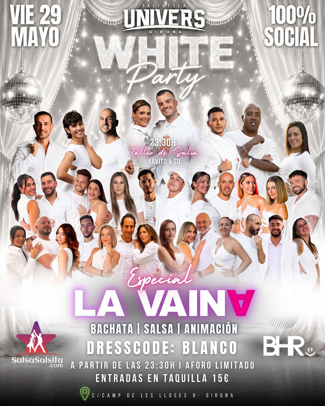 Fiesta Blanca: Bachata y Salsa con La Vaina en Univers Girona
