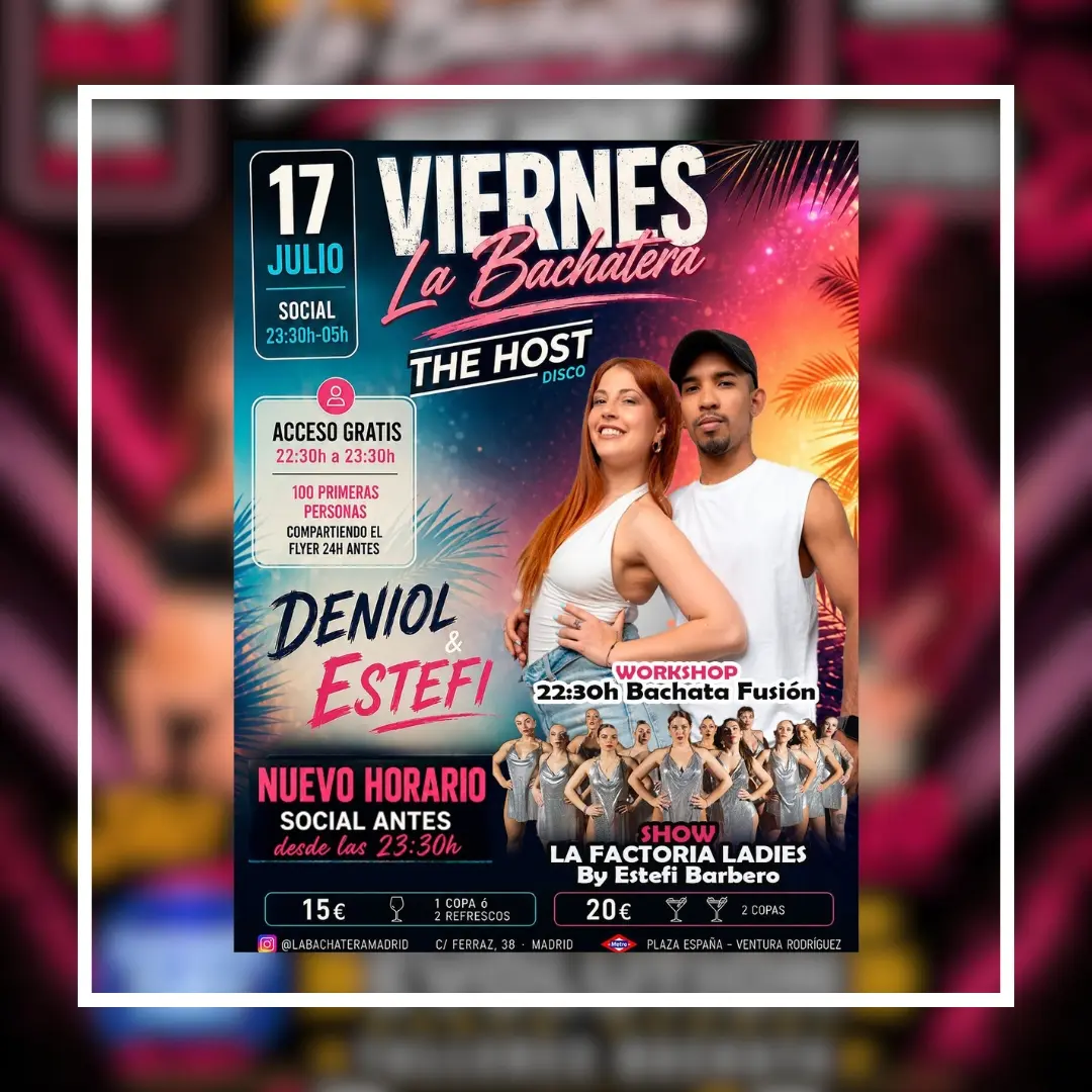 Viernes La Bachatera en The host Club