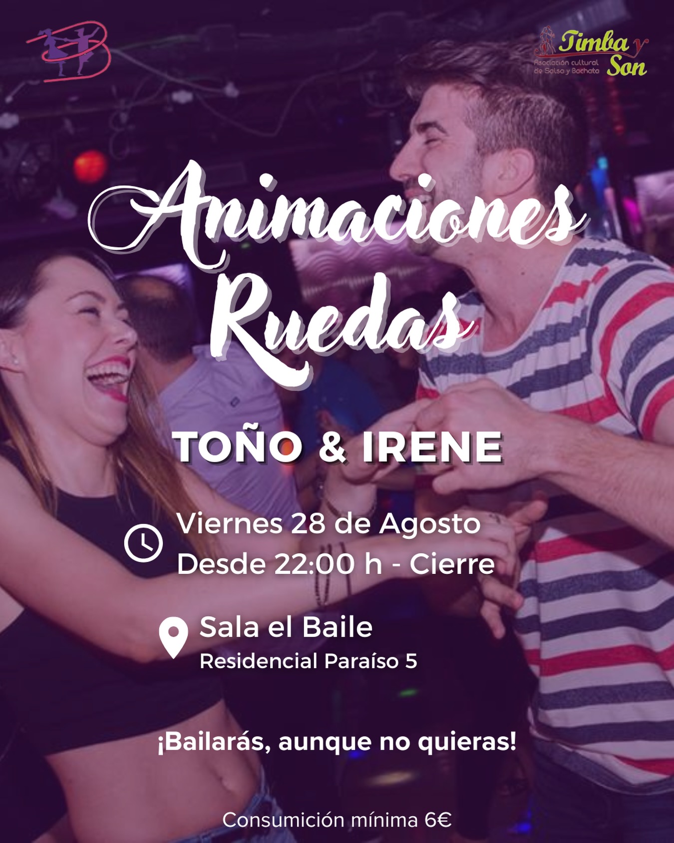 Animaciones Ruedas en Sala El Baile Zaragoza