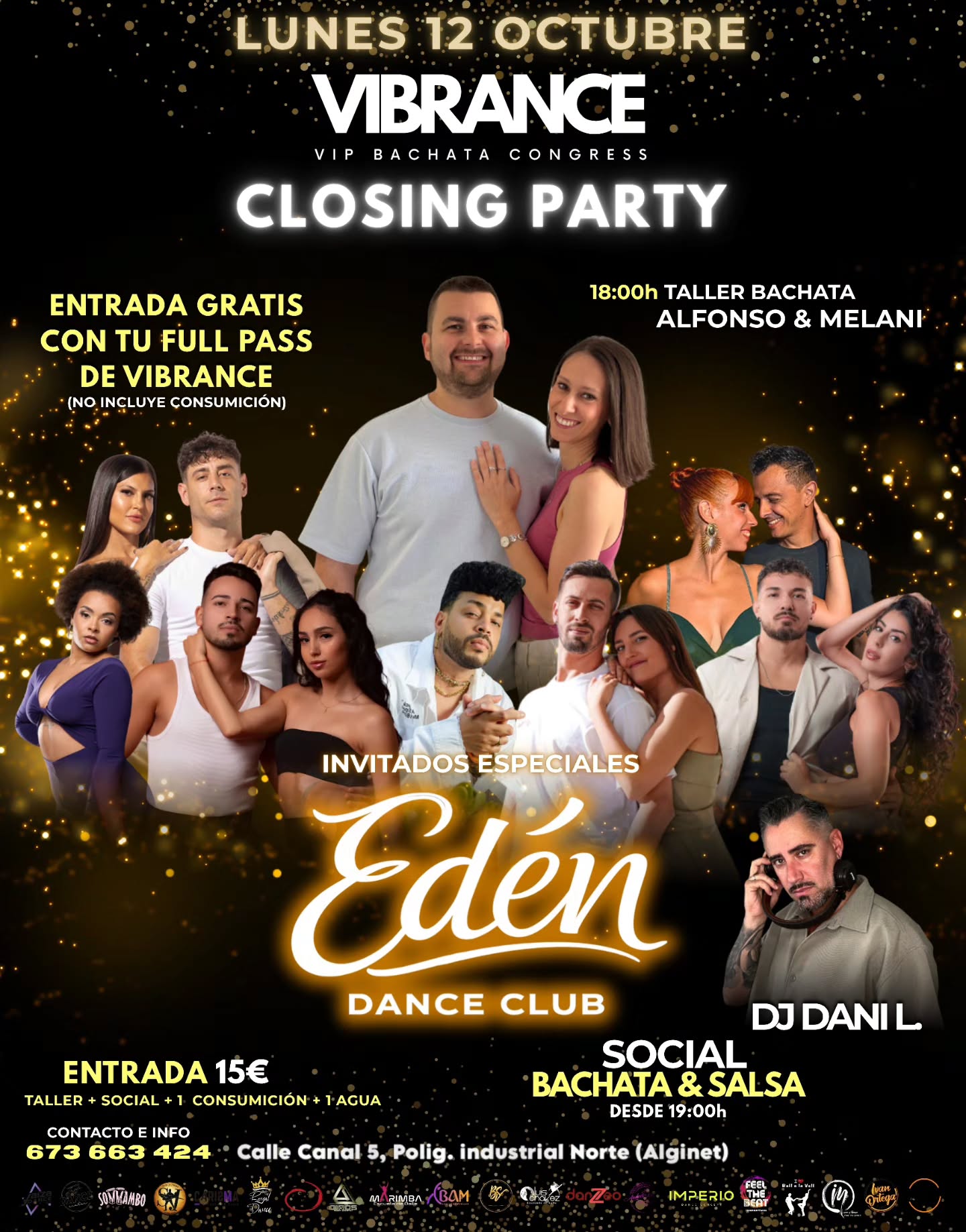 Fiesta de Cierre Vibrance en Edén Dance Club