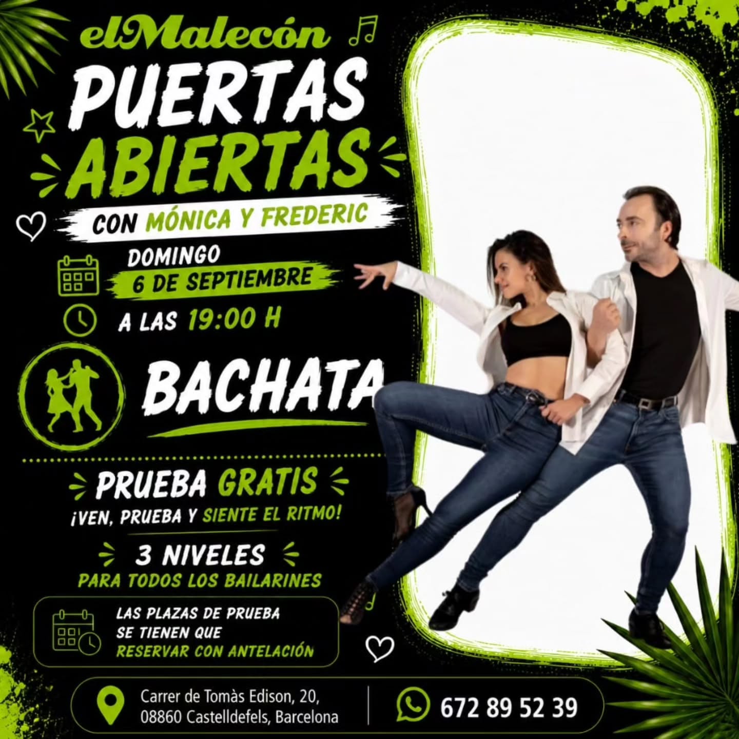 Puertas Abiertas con Mónica y Frederic en El malecón de la salsa