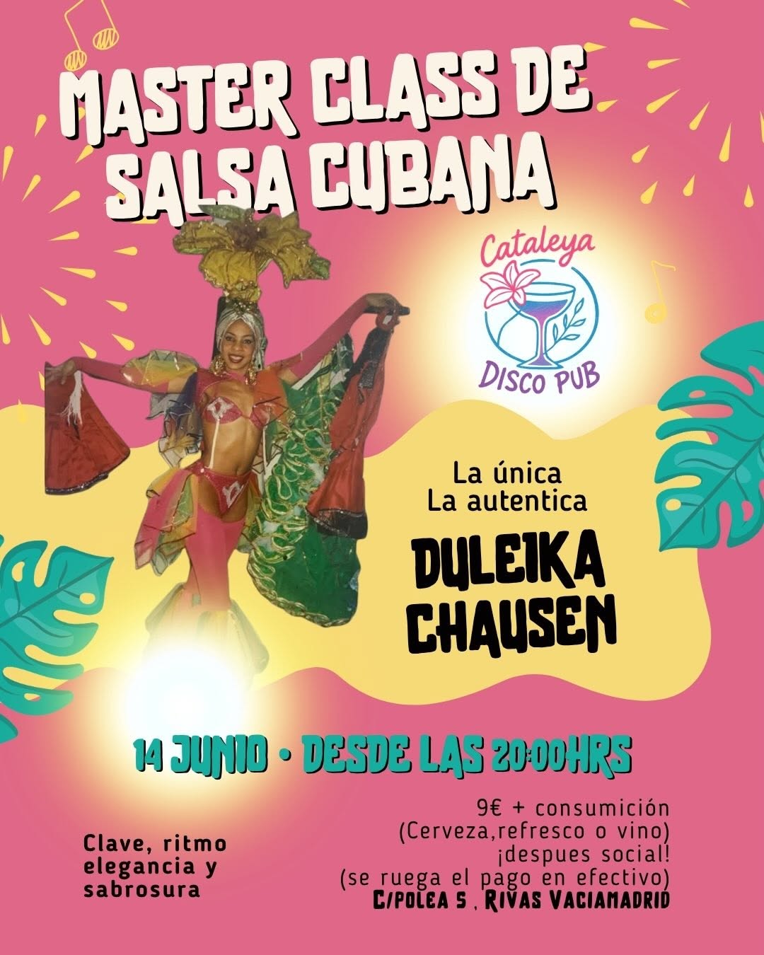 Master Class de Salsa Cubana en Cataleya Discopub