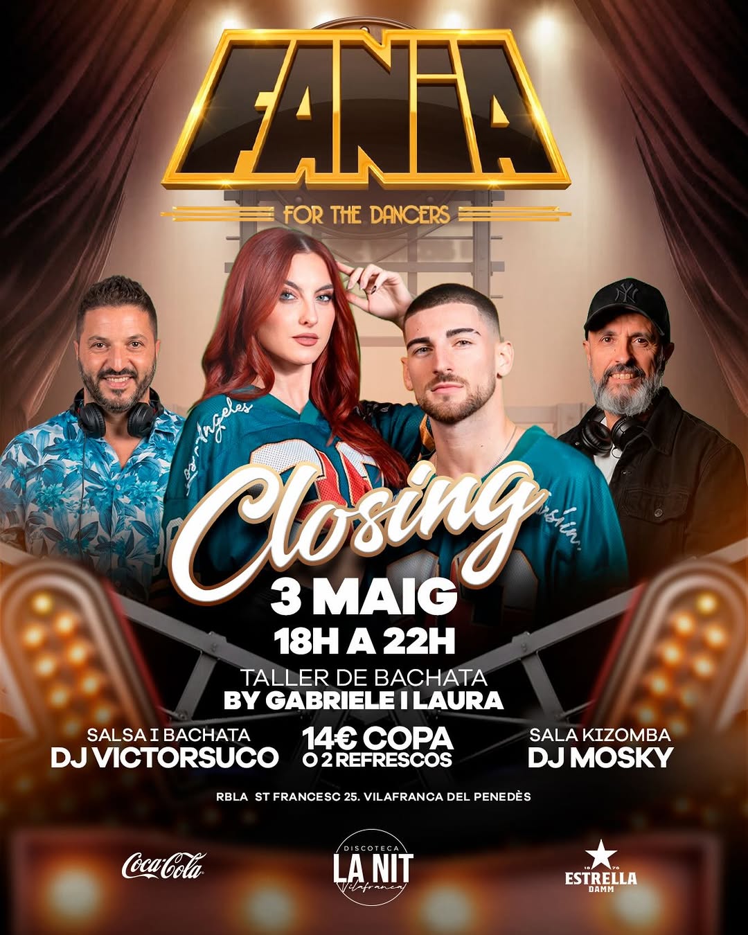 Noche de cierre: Bachata, Salsa y Kizomba