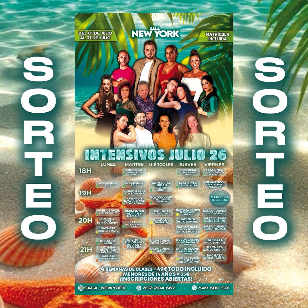 Intensivos de Julio - Sala New York en Sala New York