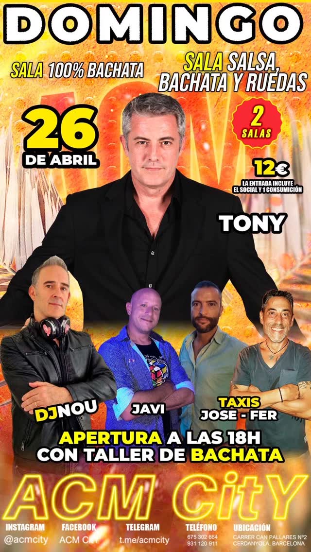 Domingo de Bachata y Salsa ACM City