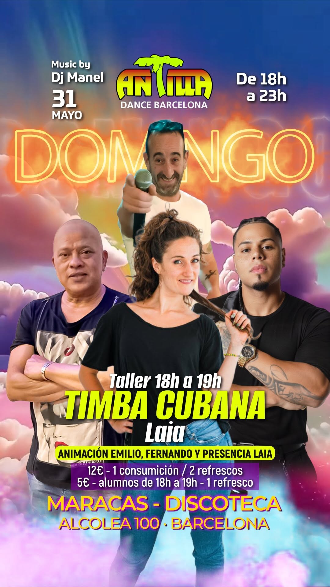 Domingo de Timba Cubana con Laia en Antilla Salsa Barcelona