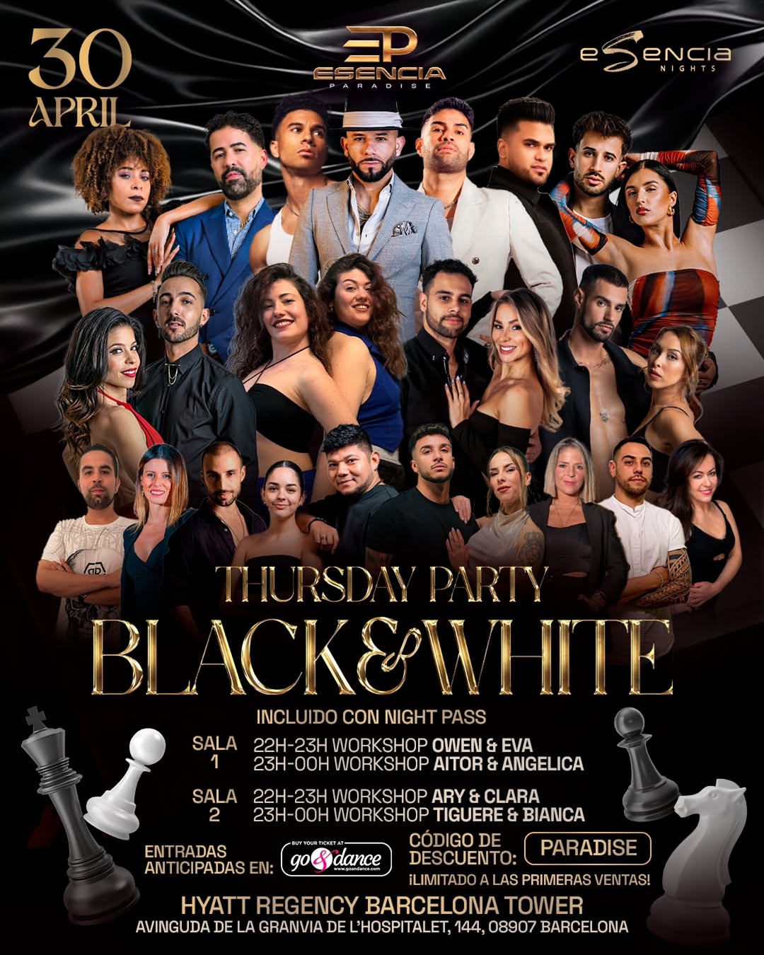 Fiesta Jueves Black & White