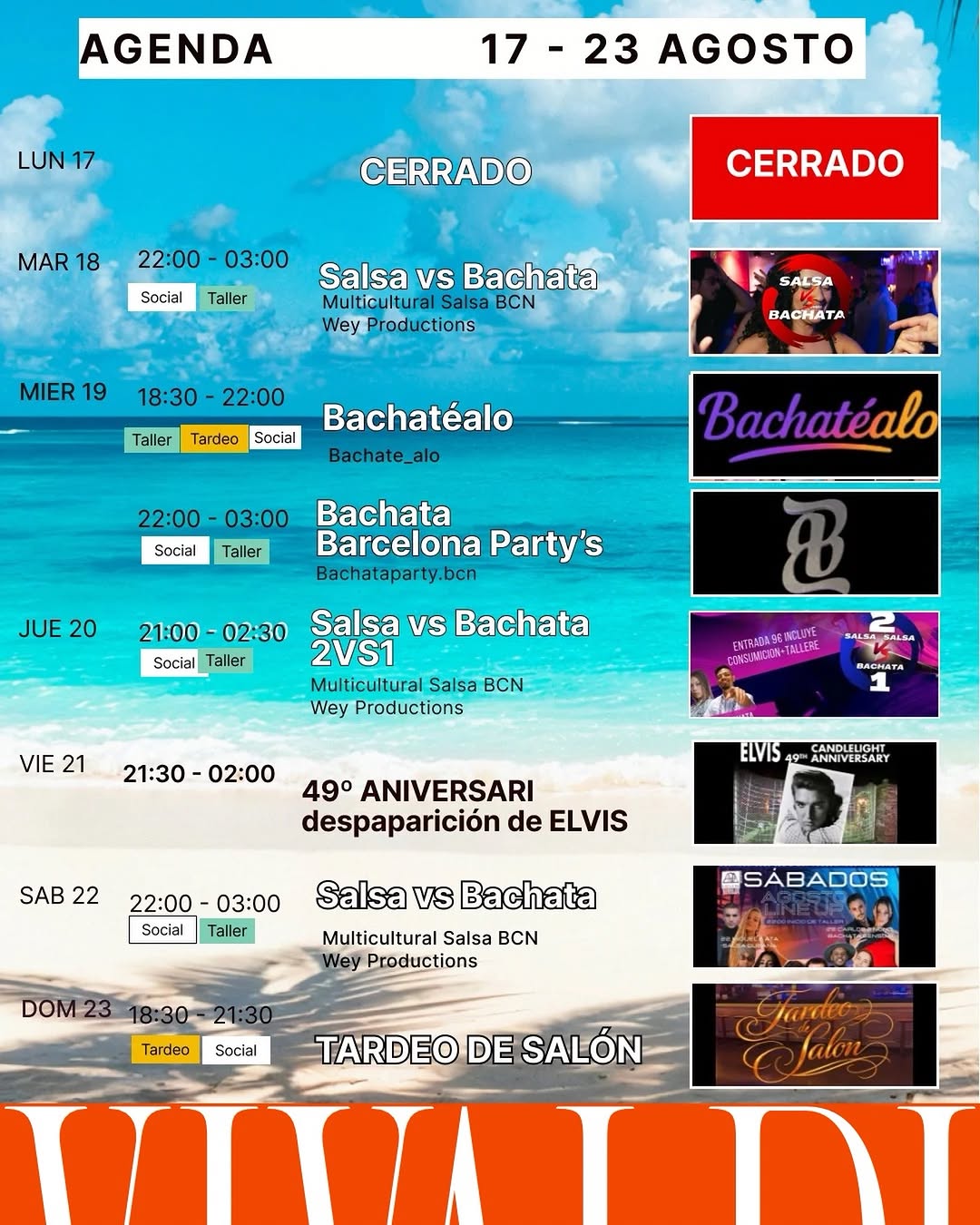 Salsa vs Bachata en Sala Vivaldi