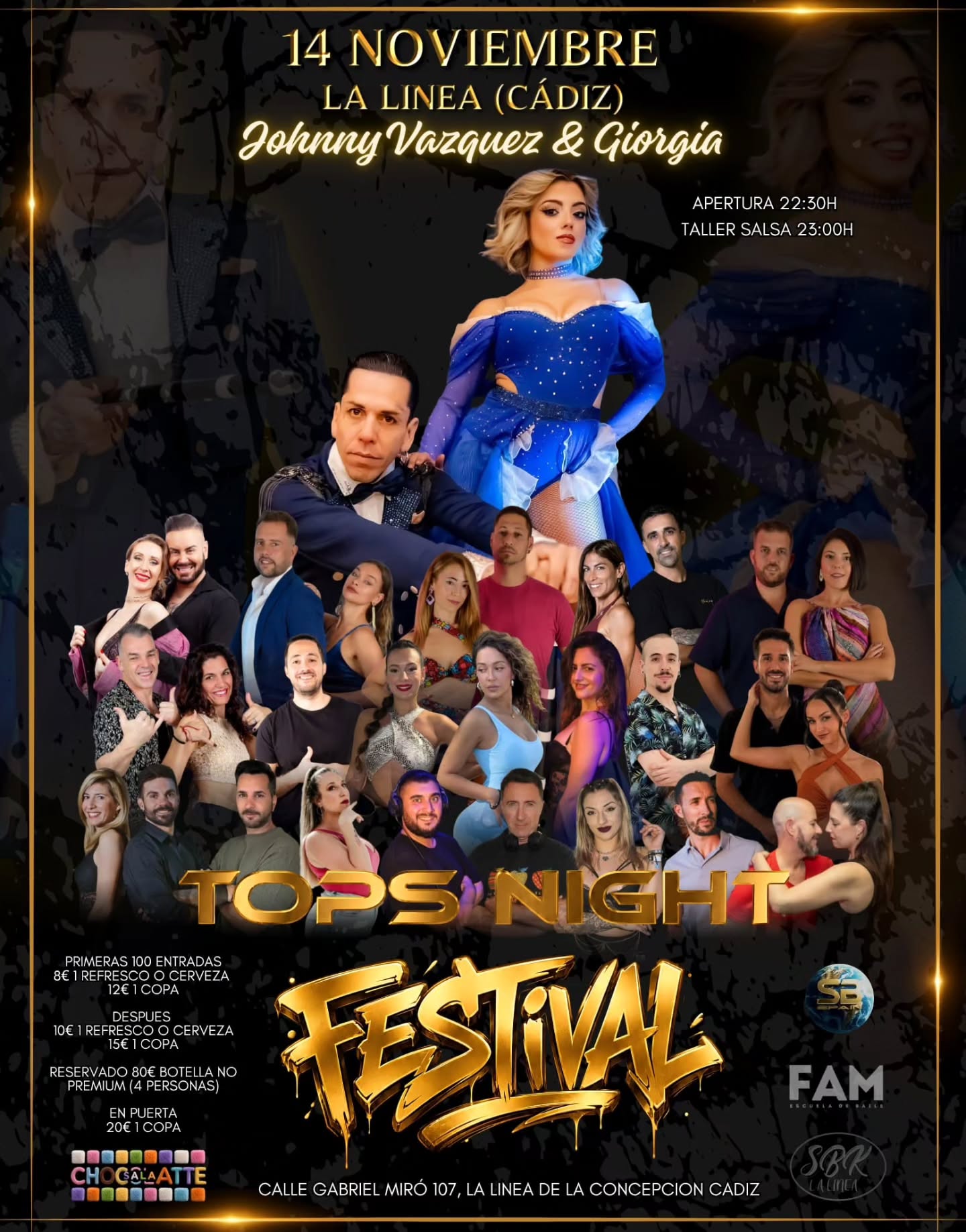 Salsa con Johnny Vazquez y Giorgia en sbklalinea