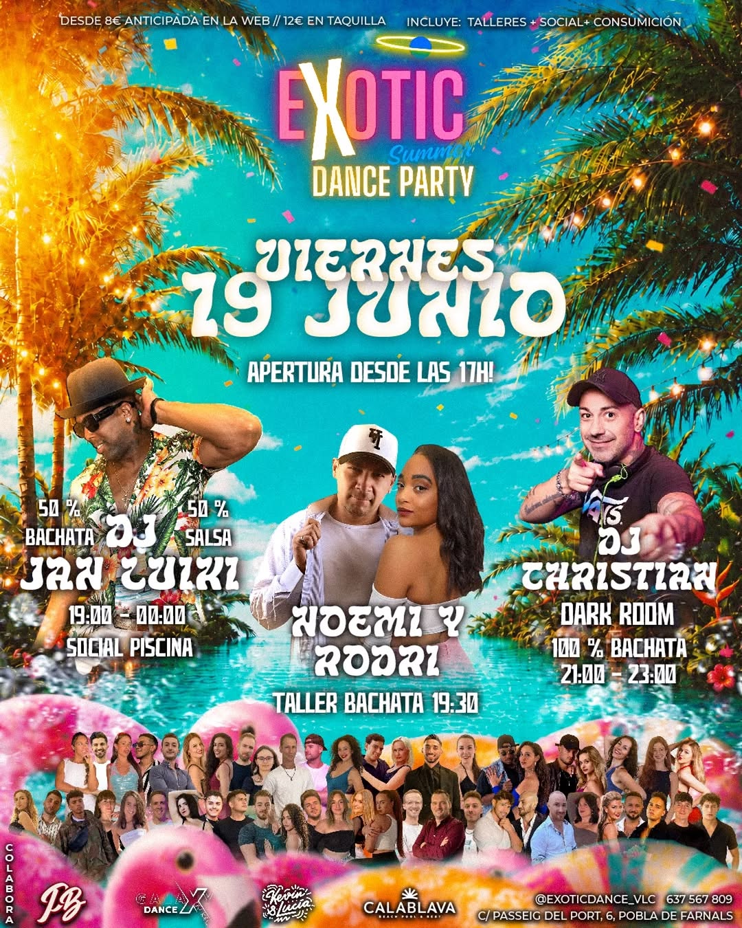 Fiesta Exotic de Verano: Bachata y Salsa en EXOTIC DANCE VALENCIA