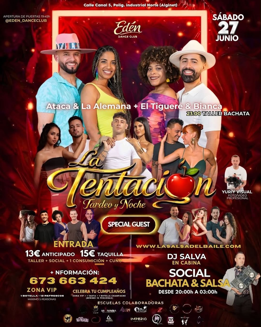 La Tentación Tardeo y Noche en Edén Dance Club