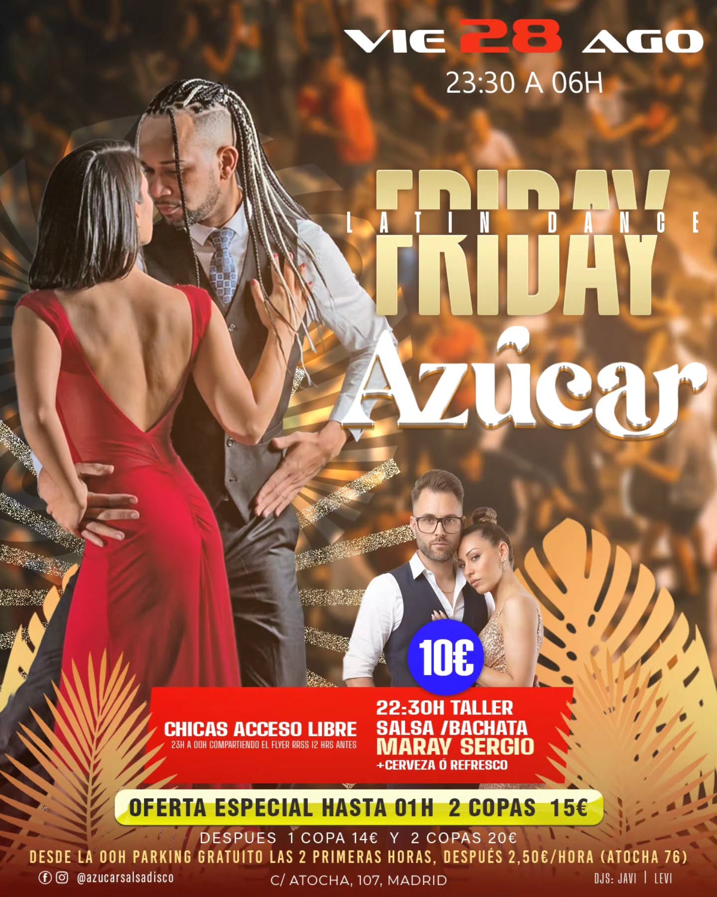 Viernes de Azúcar: Social de Salsa y Bachata en Azúcar Salsa