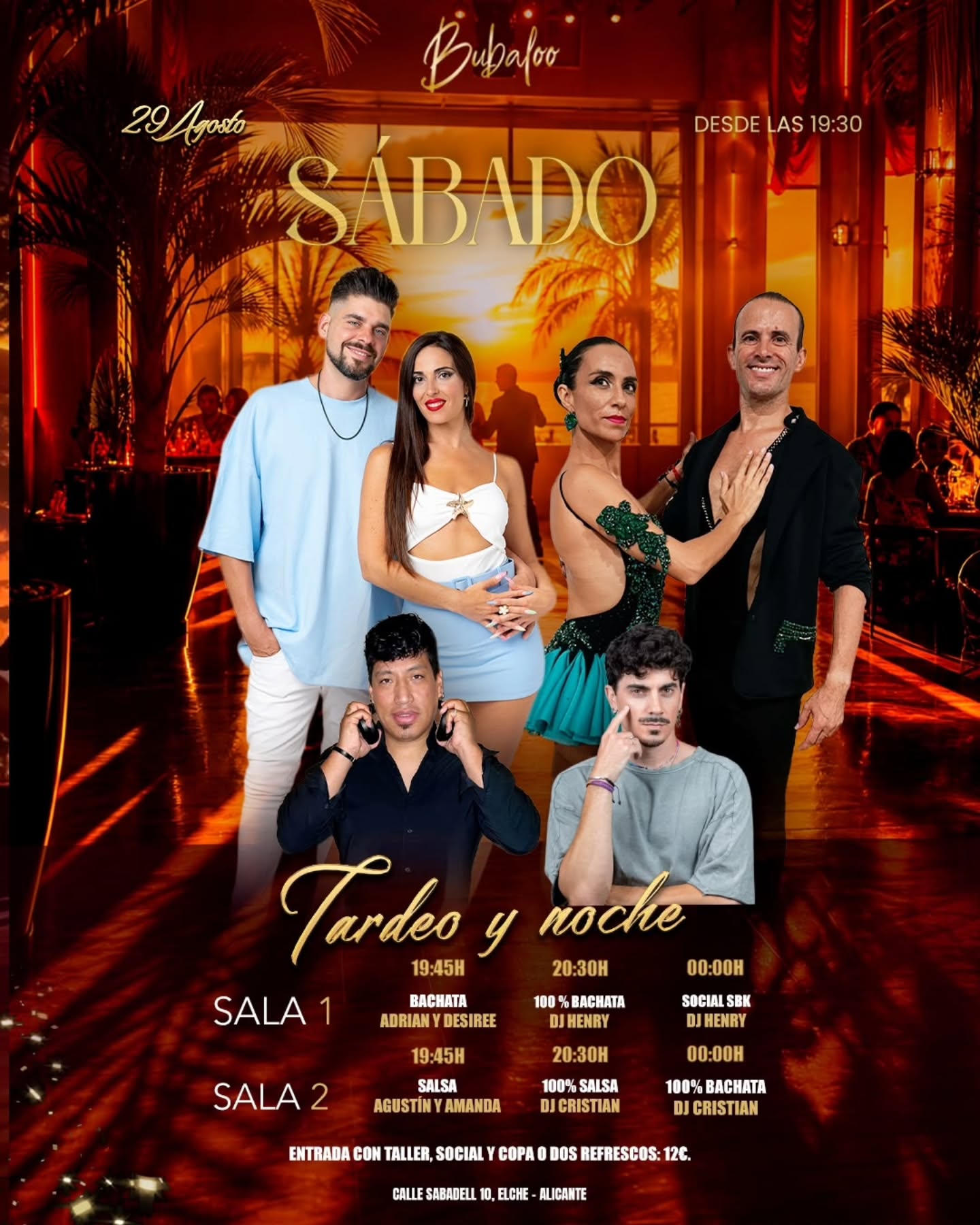 Tardeo y Noche en Sala Bubaloo