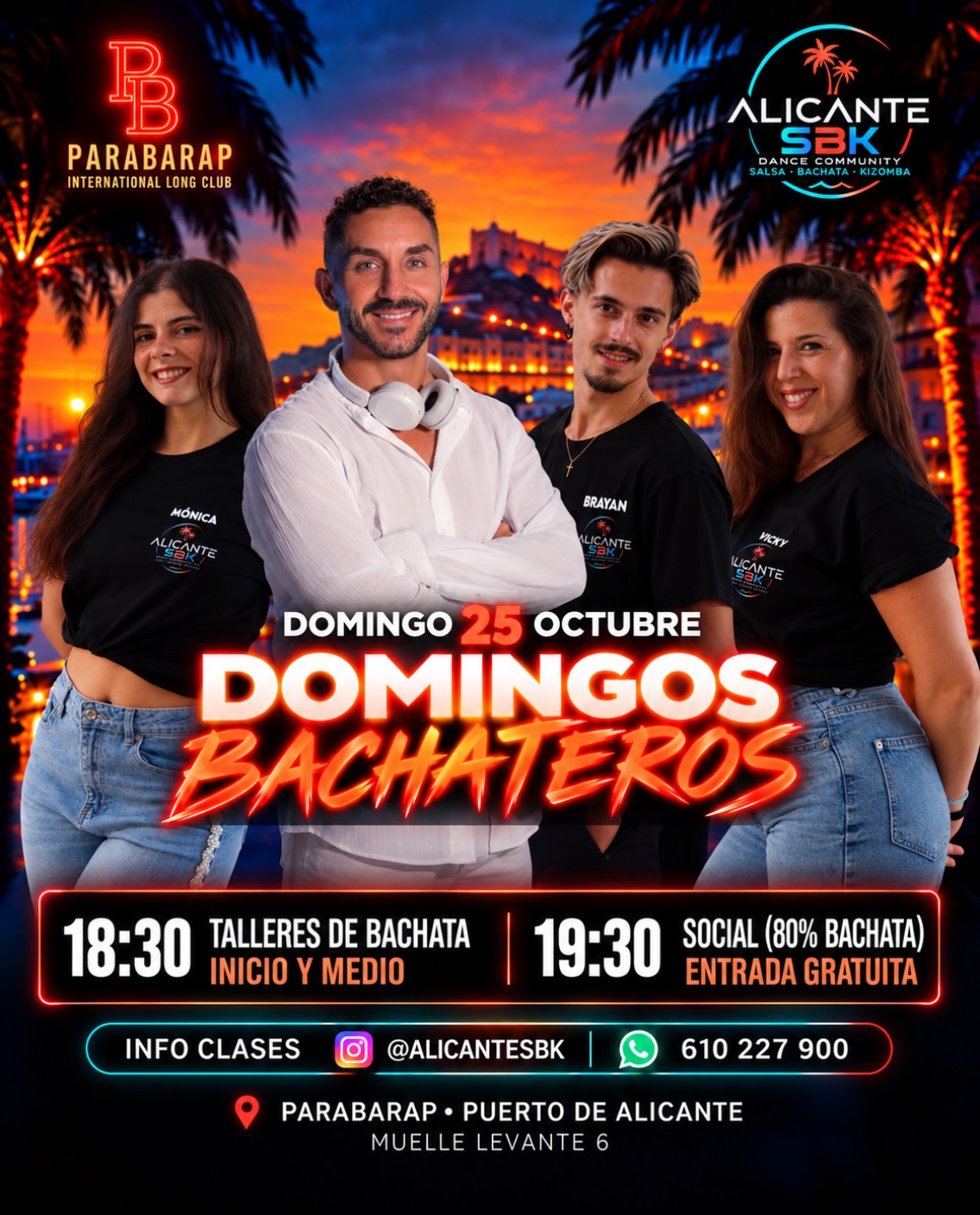 Domingos Bachateros en Capitán Haddock