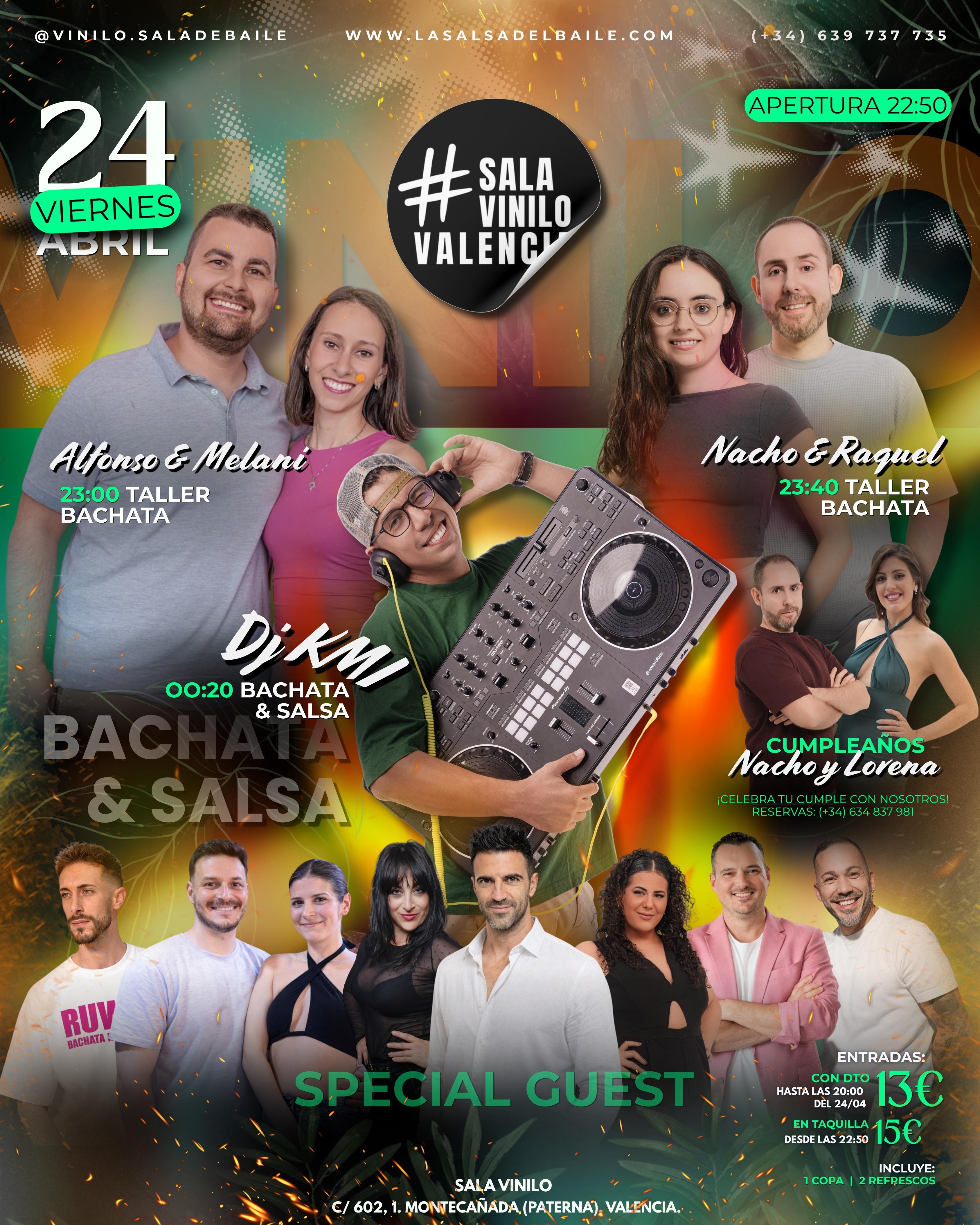 Noche de Bachata y Salsa en Sala Vinilo Valencia