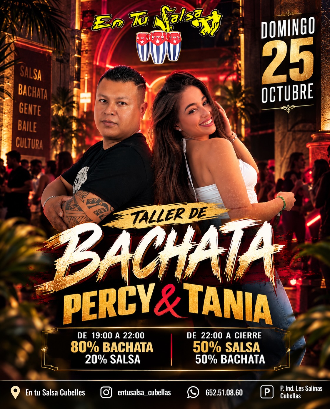 Taller de Bachata Percy y Tania en En Tu Salsa