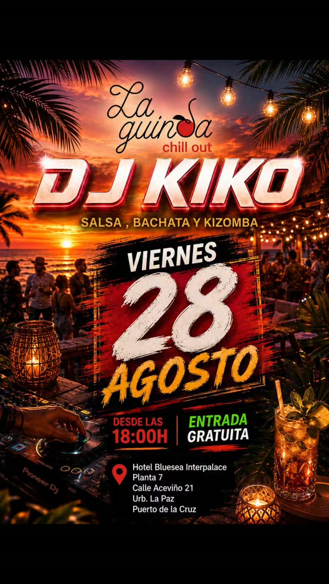 DJ Kiko: Salsa, Bachata y Kizomba en La Guinda Chill Out