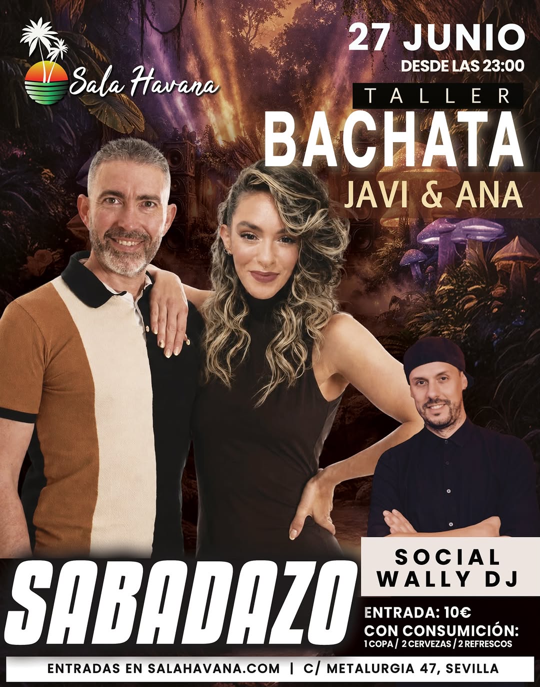Taller de Bachata con Javi y Ana en SALA HAVANA SEVILLA