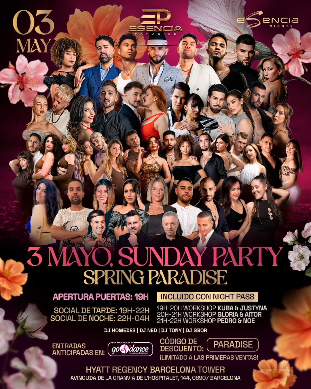 Domingo 3 de mayo: Fiesta Spring Paradise