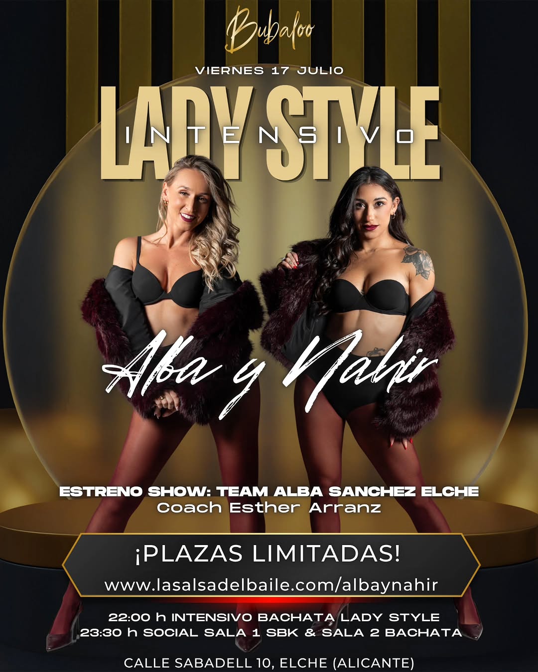 Intensivo de Bachata Lady Style en Sala Bubaloo