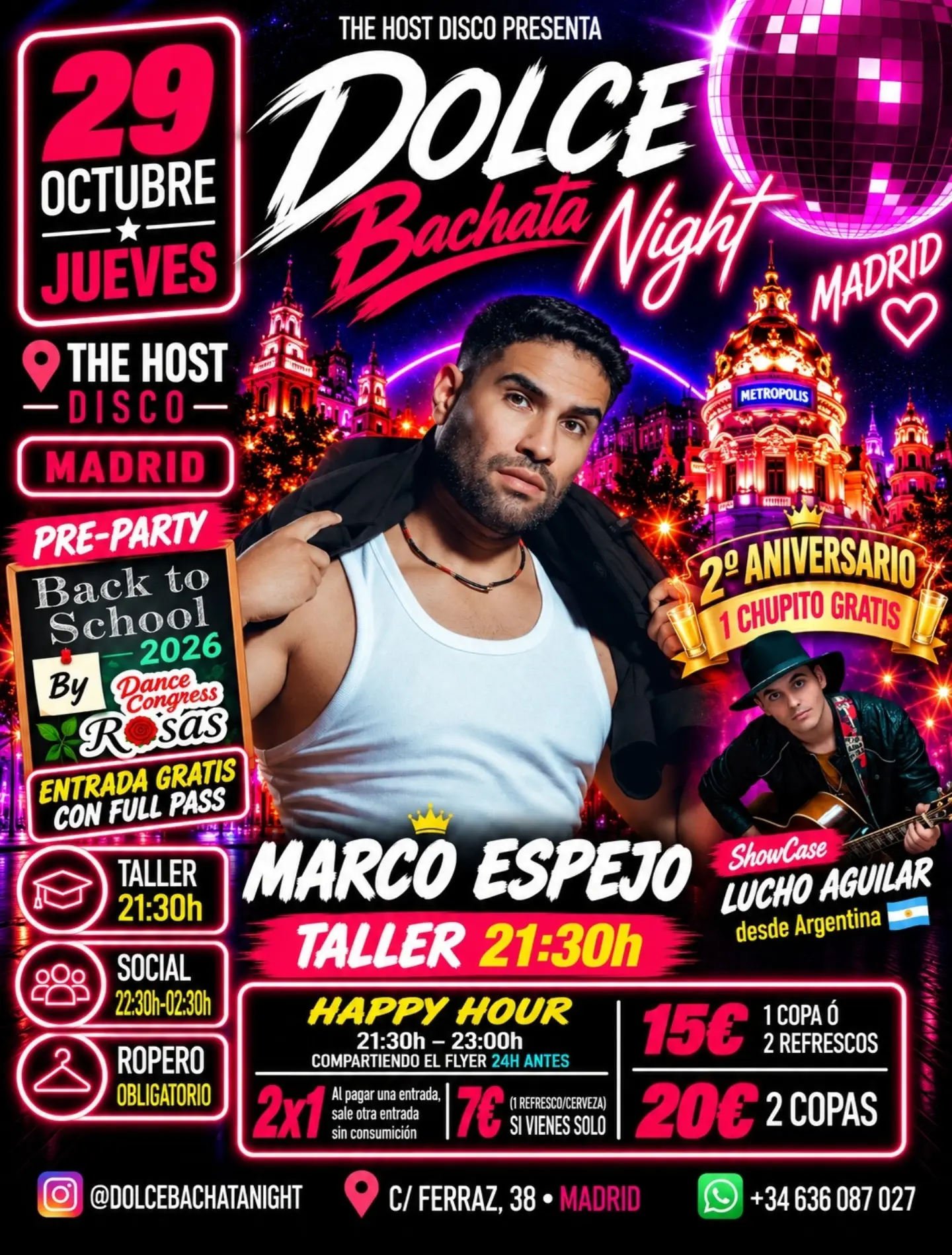 Noche de Bachata Dolce en The host Club