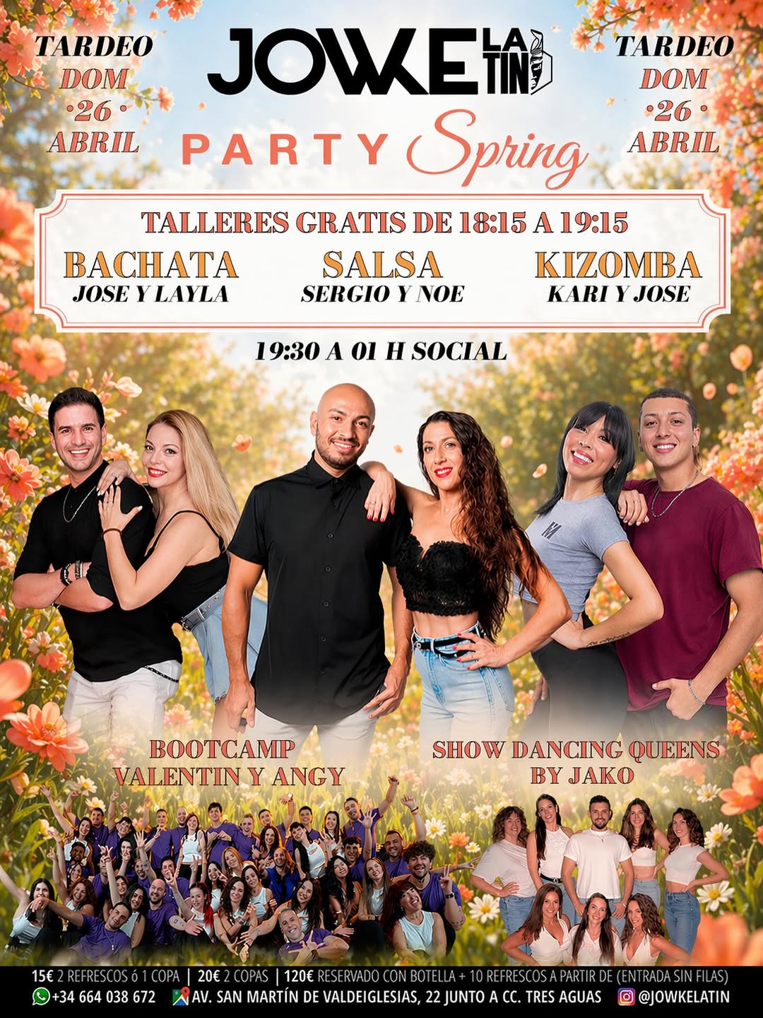Fiesta de Primavera: Bachata, Salsa y Kizomba