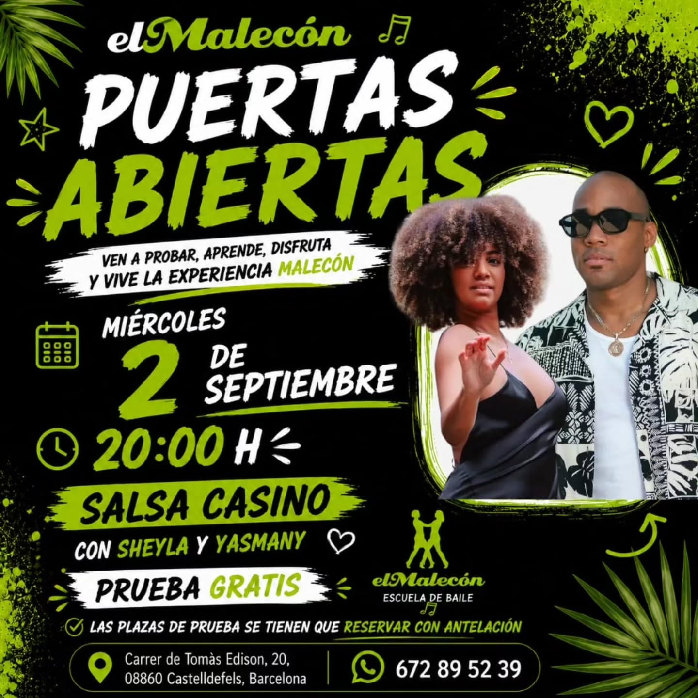 Puertas Abiertas: Salsa Casino con Sheyla y Yasma en El malecón de la salsa