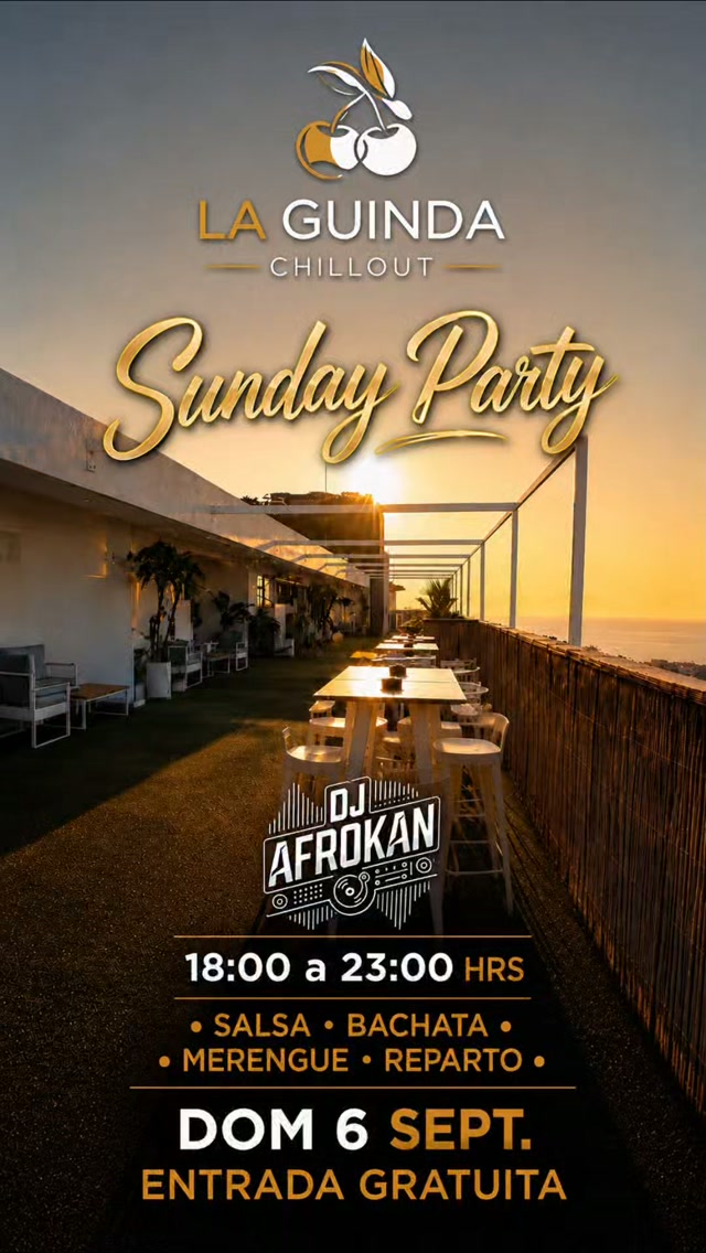 Fiesta Dominical Chillout con DJ Afrokan en La Guinda Chill Out