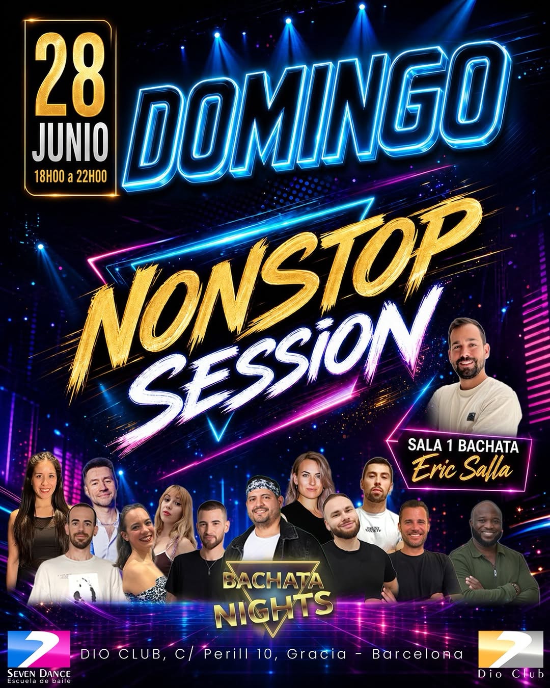 Domingo Sesión Bachata Sin Pausa en Dio Club
