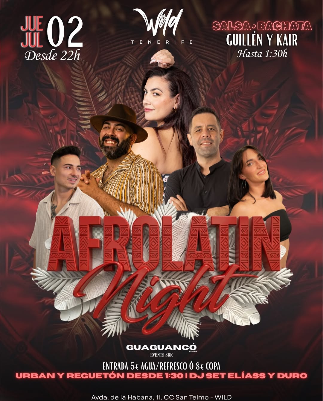 Noche AfroLatín en 𝘿𝙊𝙉𝘿𝙀 𝘽𝘼𝙄𝙇𝙊 𝙀𝙉 𝙏𝙀𝙉𝙀𝙍𝙄𝙁𝙀