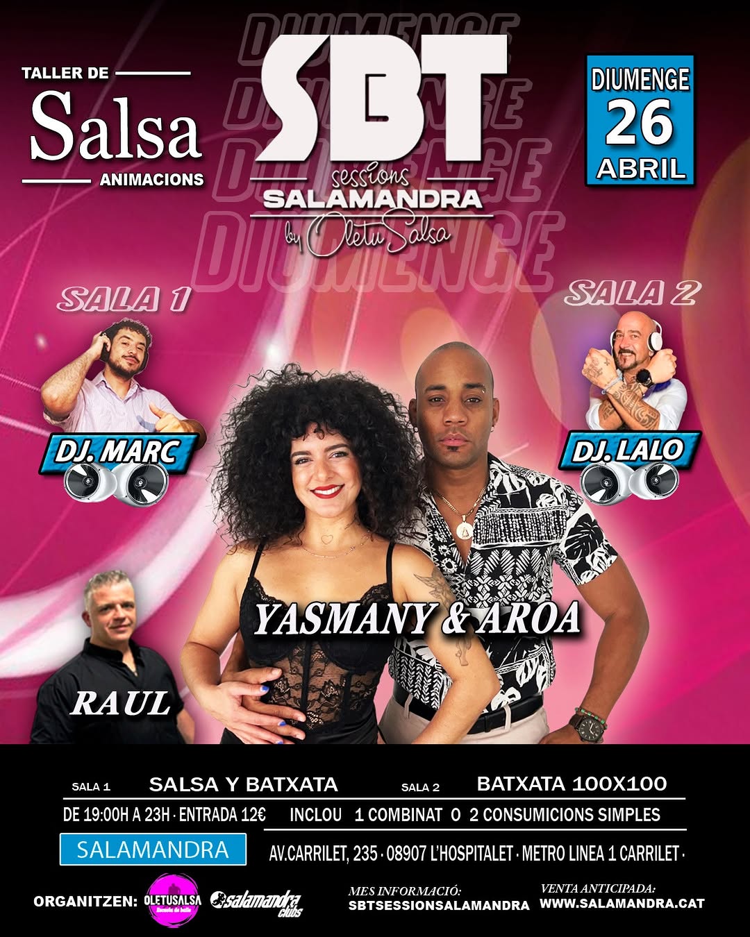 Sesiones SBT: Salsa y Bachata en Salamandra