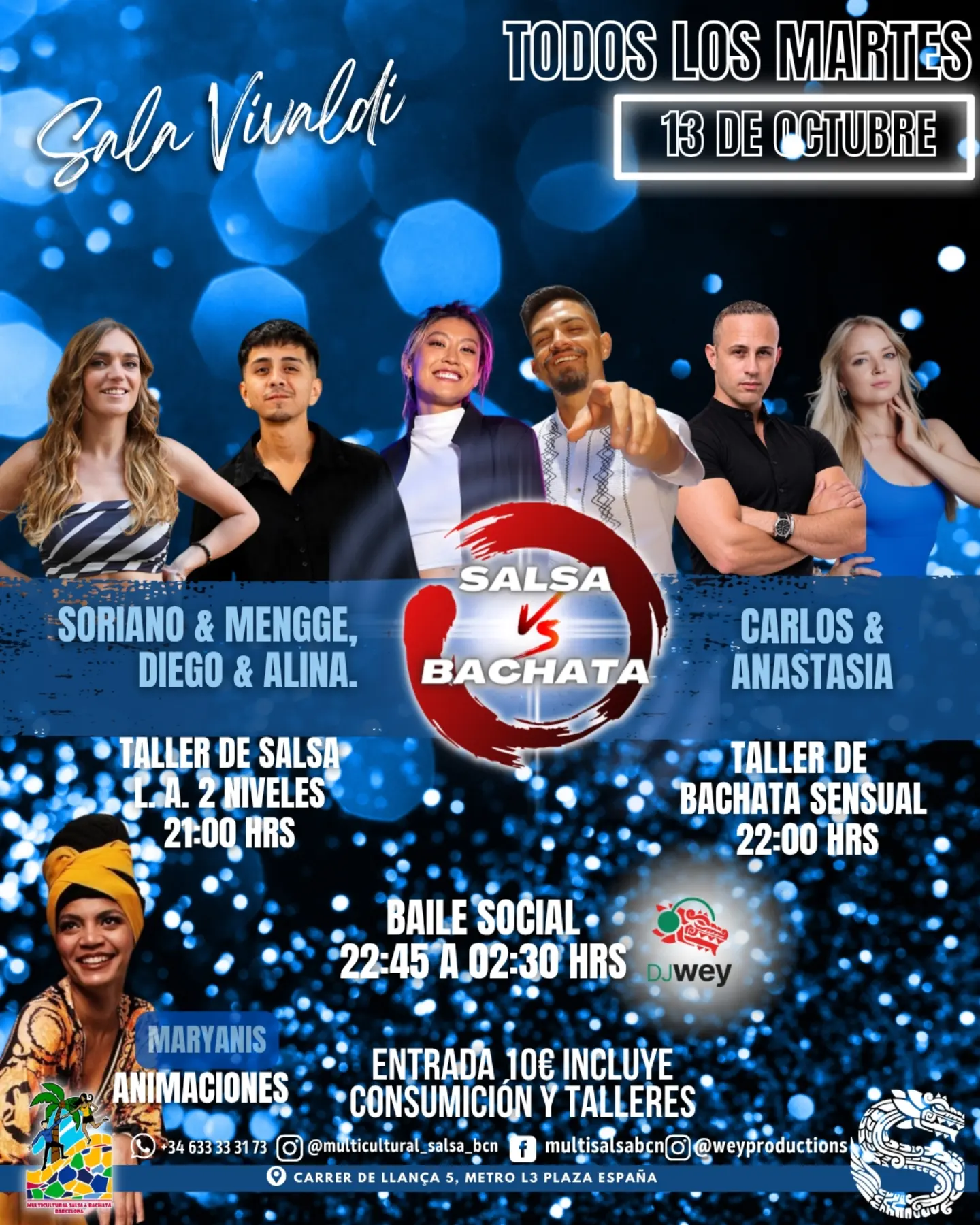 Noche de Salsa y Bachata en Multicultural Salsa Bachata Barcelona