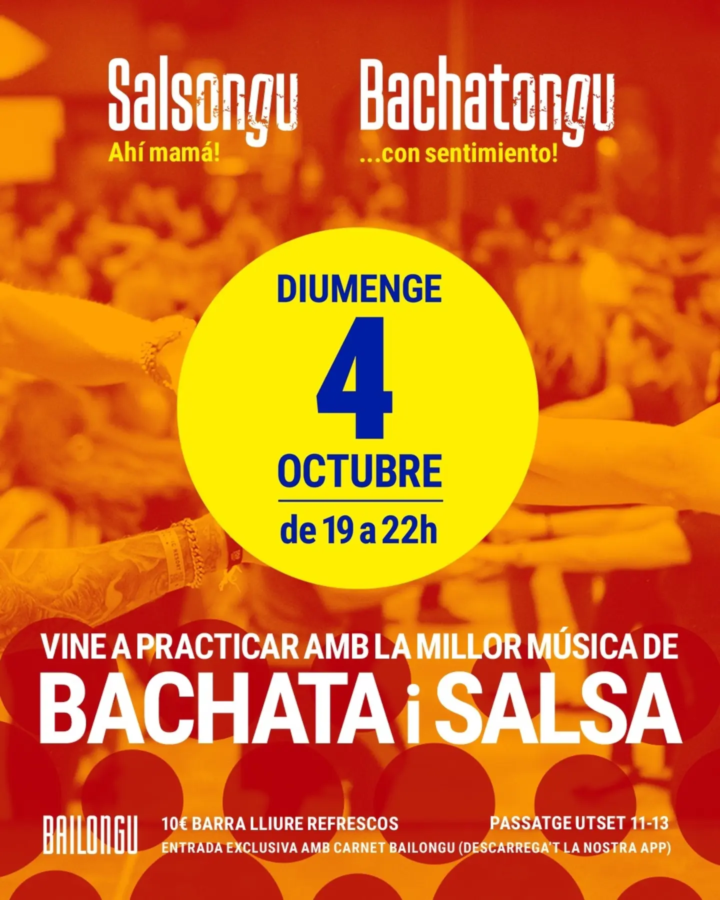 Social de Bachata y Salsa en Salsongu y Bachatongu