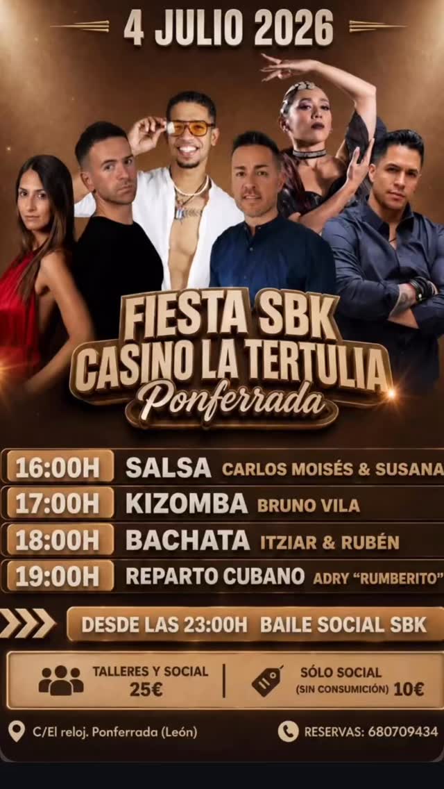 Fiesta SBK Casino La Tertulia en Eventos SBK CyL