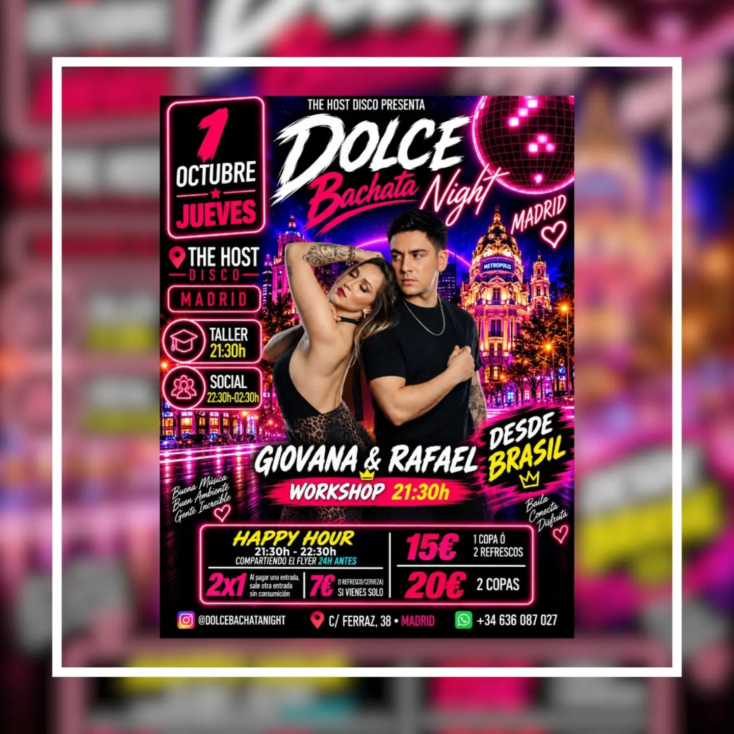 Noche de Bachata Dolce en The host Club