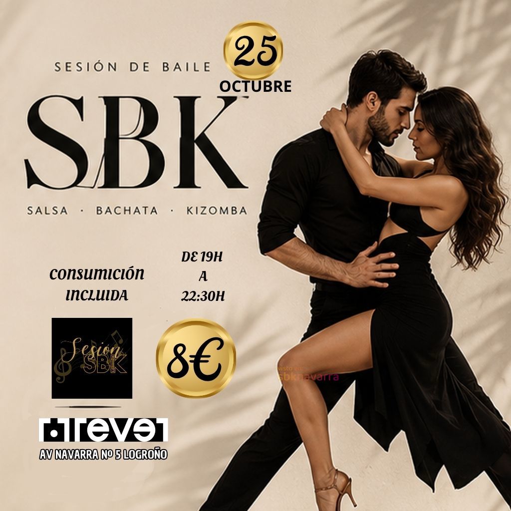 Sesión SBK: Salsa, Bachata y Kizomba en SBK Navarra
