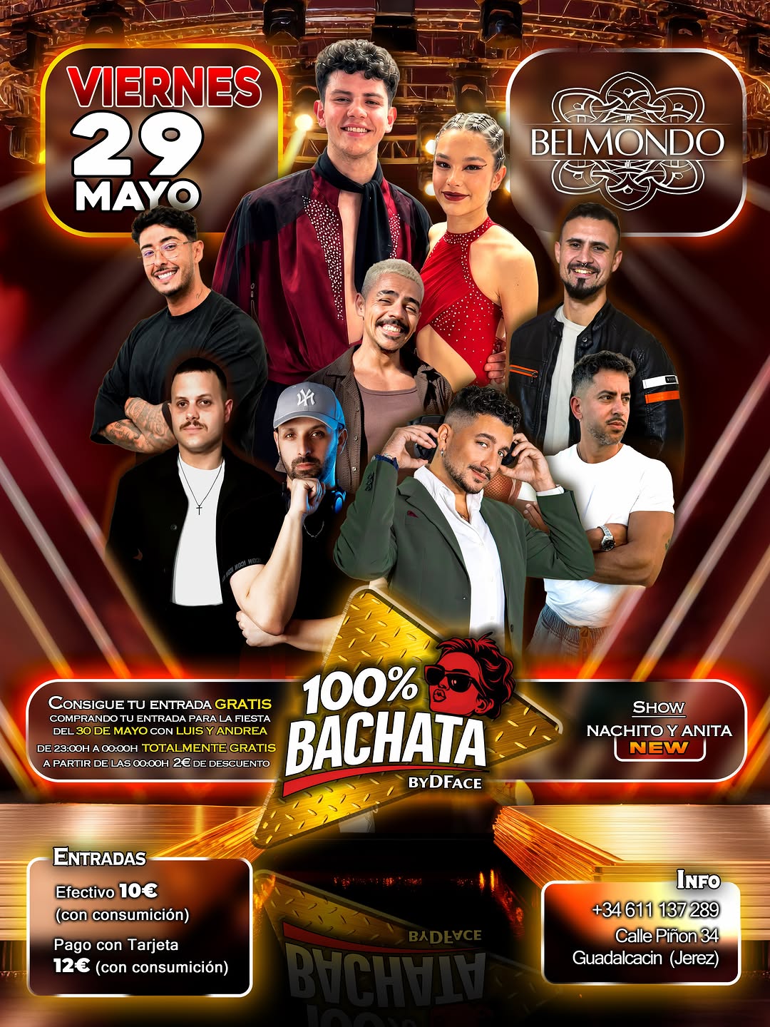 Noche 100% Bachata en Belmondo Discoteca
