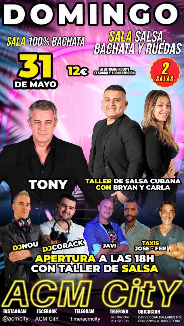 Domingo de Salsa y Bachata en ACM City en ACM City
